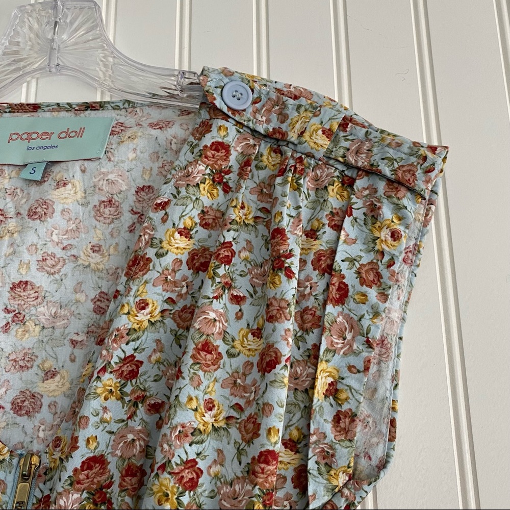 paper doll floral print dress SIZE SMALL - Picture 3 of 10